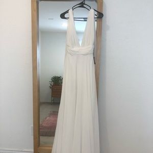 Lulu’s White Adjustable Strap Dress